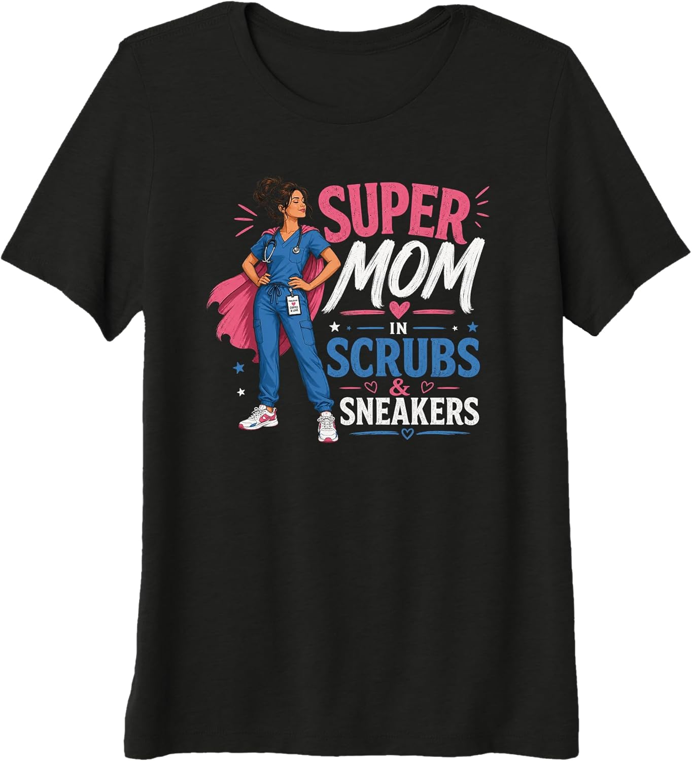 Mom Medical Humour Nurse Coffee Heartbeat Design