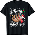 Sloth Christmas Shirts For Family Xmas Pajamas