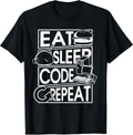 Eat Sleep Code Prgrammer Coding Gift Tees