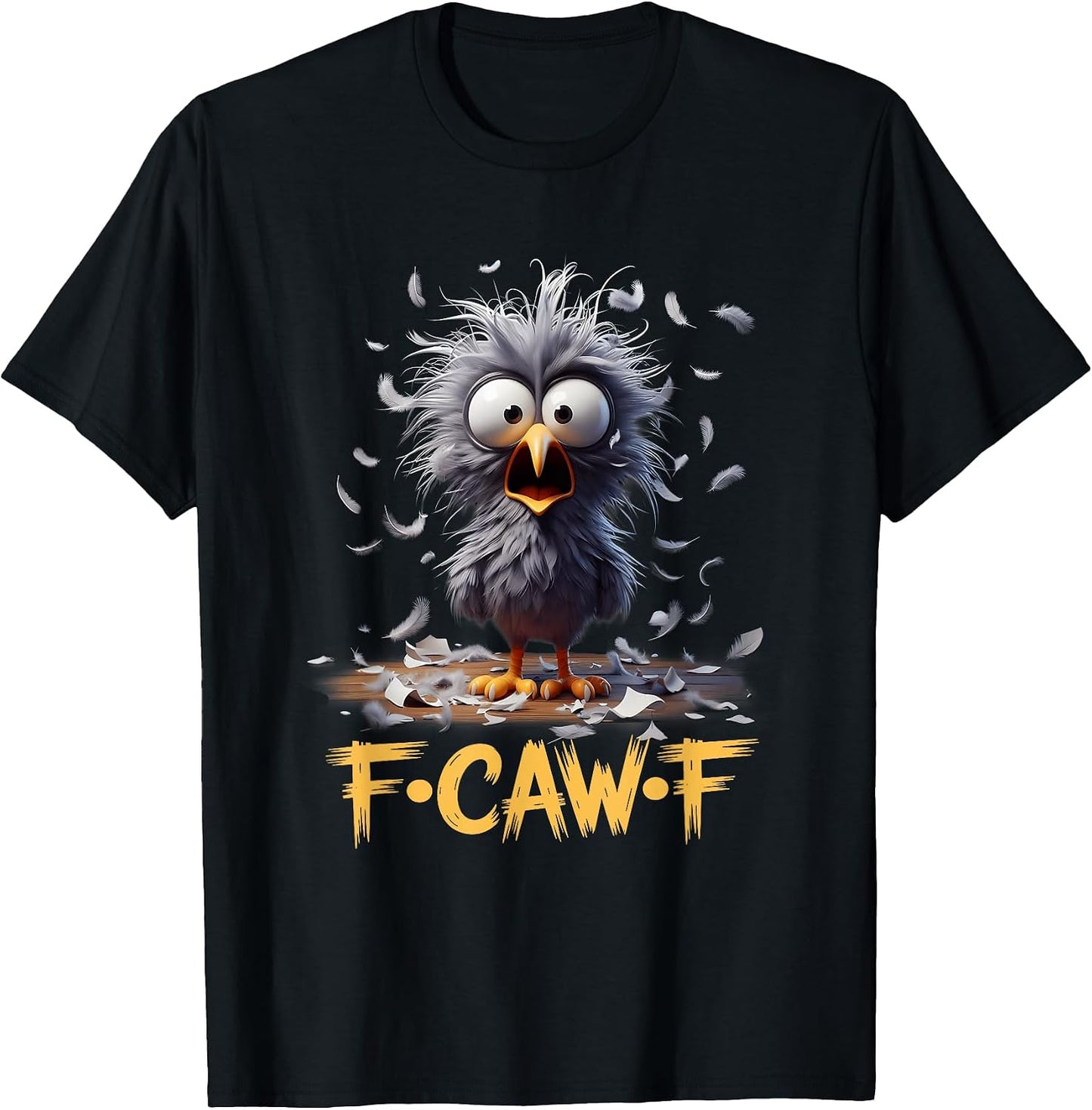 F-Caw-F Messy Bird Shocked Face Feather Chaos