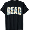 Retro Read Floral Bookworm Teacher Back To School