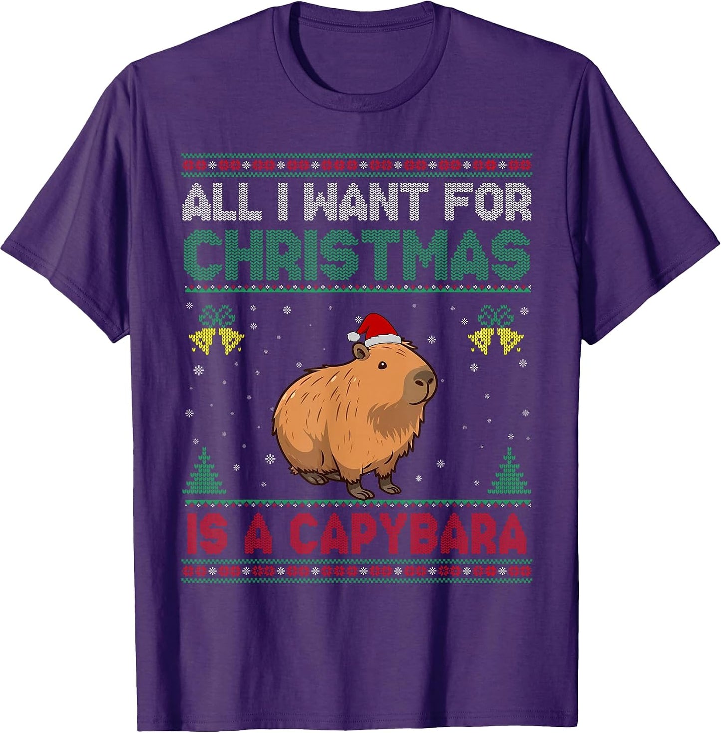 Xmas Capybara Lovers Ugly Christmas Gift