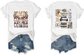 Retro Steer Skull Western T-Shirts for Women Cowboy Vintage Graphic Tees Country Concert Shirt Western Retro Shirt