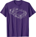 Vintage Gaming Diagram - Portable Video Game Console Chart T-Shirt