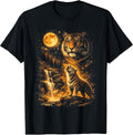 Tiger Lover With The Moon Apparel Men Women Kids