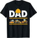 Funny Dad Construction Excavator Kids Matching Family T-Shirt