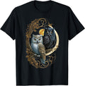 Moon Owl Birds Owl Gifts Graphic