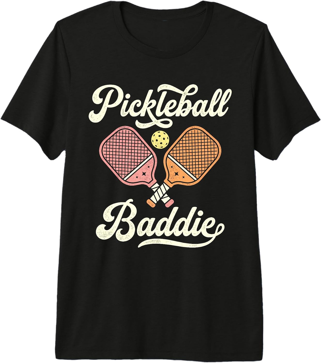 Pickleball Baddie Retro Paddle Player Graphic Co.
