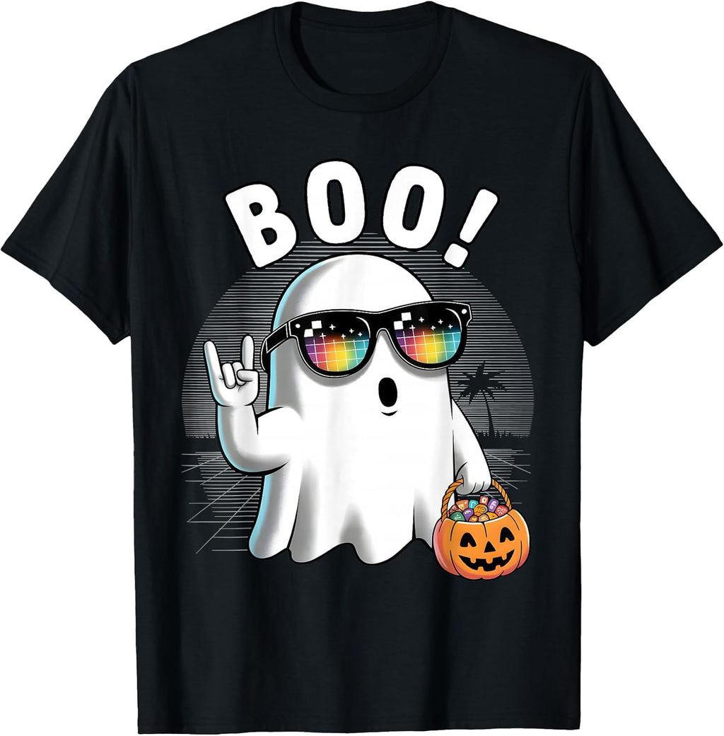 Ghost Halloween Outfit for Men Women Boys Girls