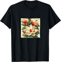 Magnolia Flower Blooming With Bees Around Merch