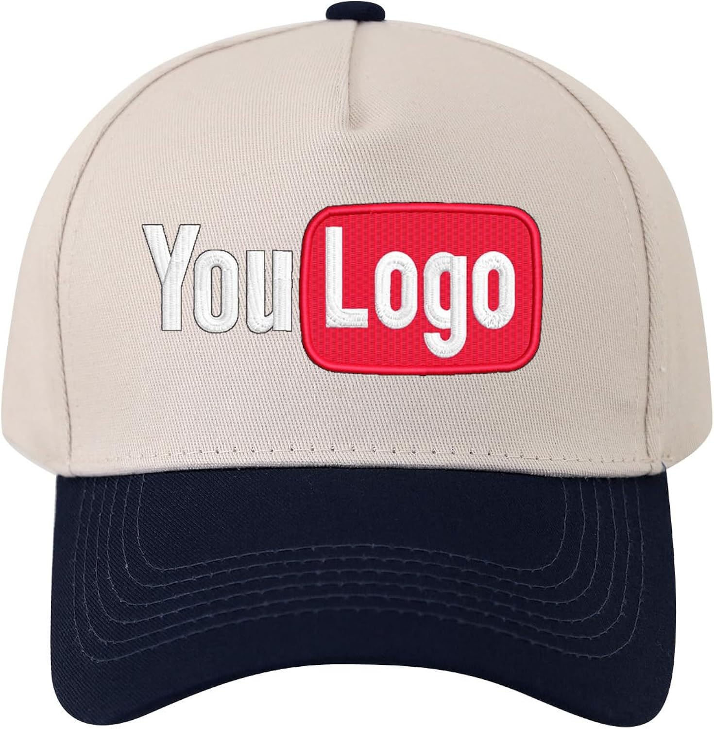 Design Your Own Custom Embroidered Logo | Text Vintage Trucker Hat | Premium Snapback Baseball Hat for Men & Women Multi