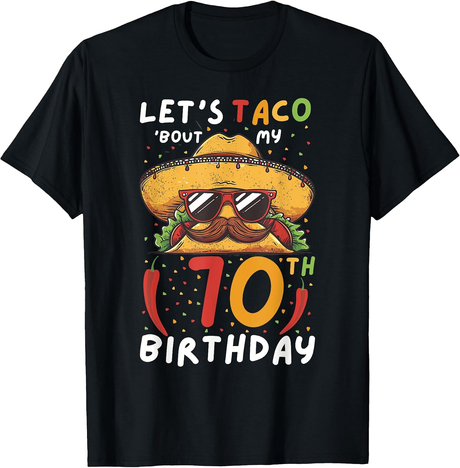 Funny mexican 70th birthday cinco de mayo taco