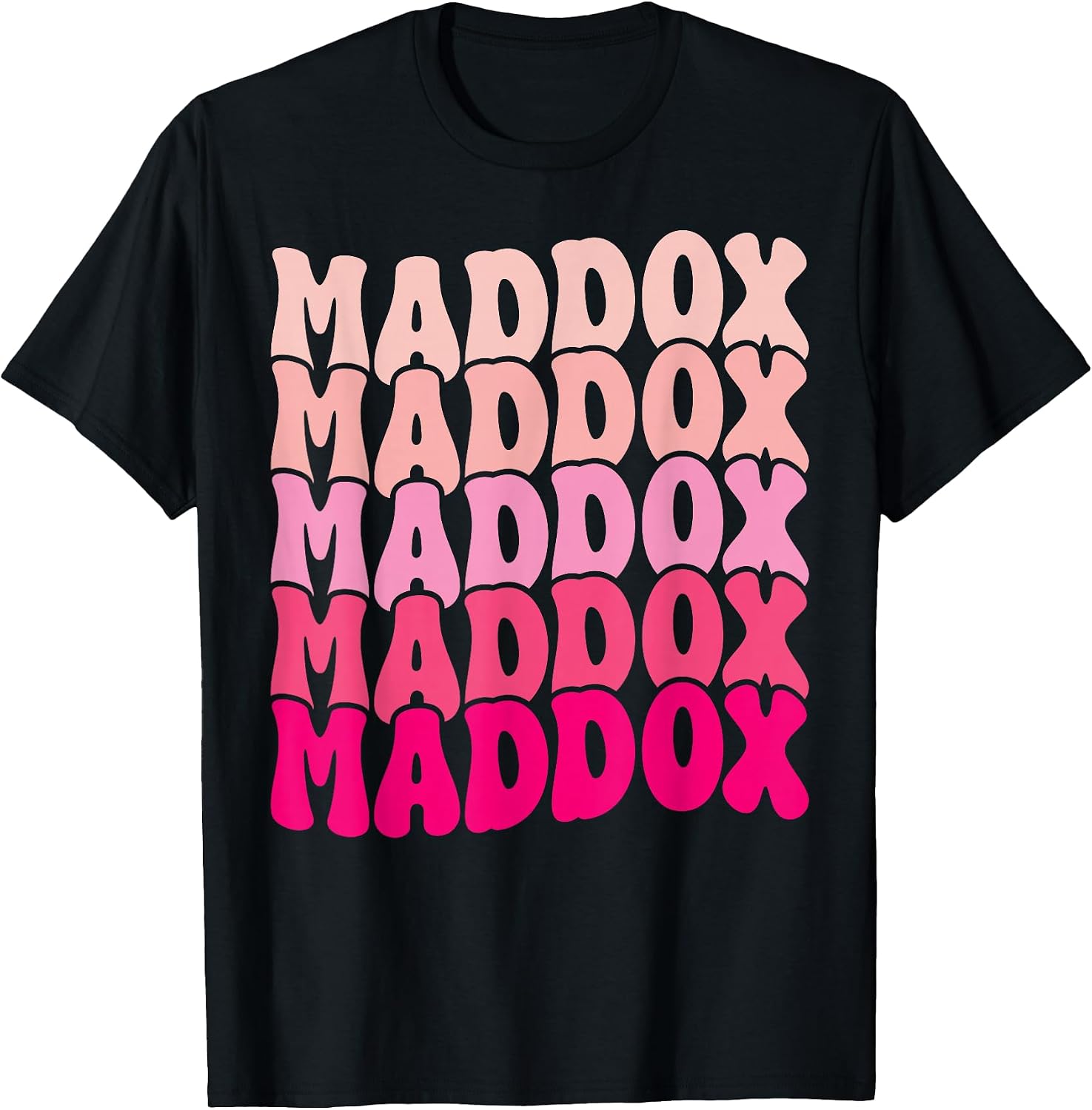 Personalized Name I Love Maddox 80's Groovy