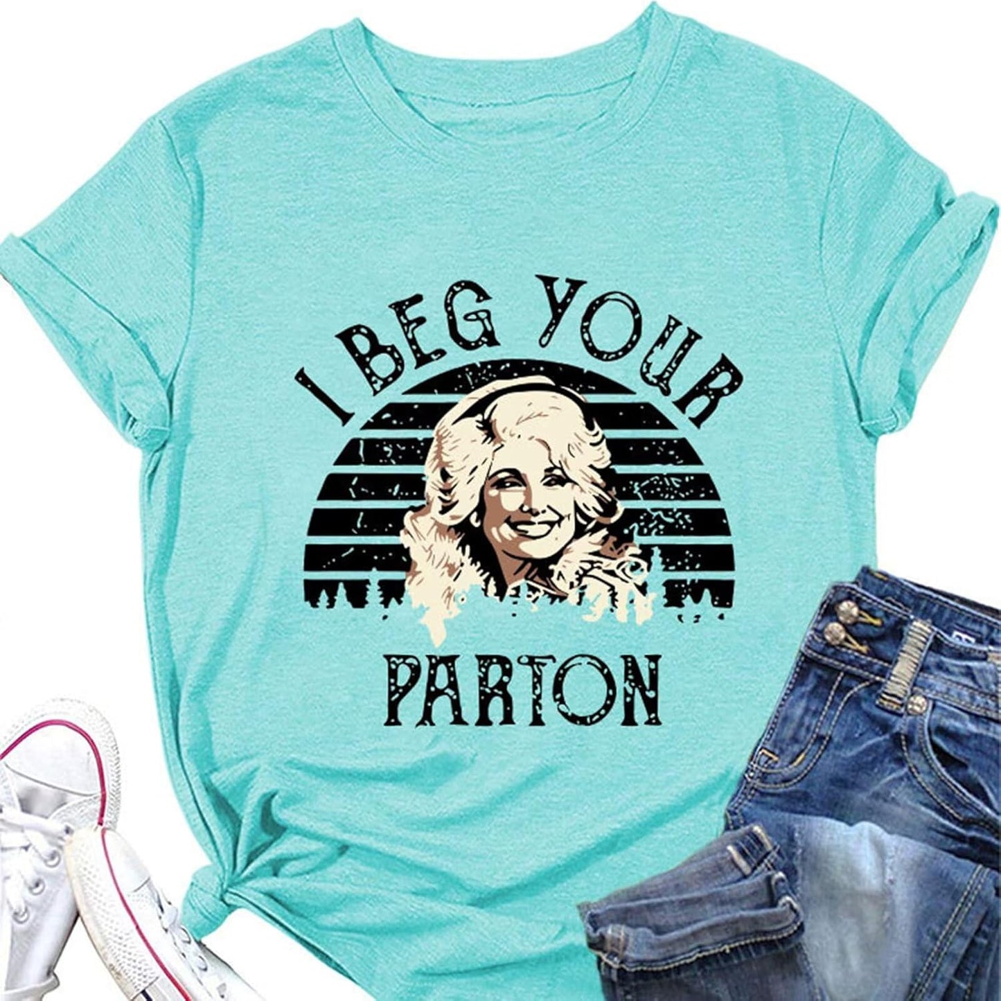 Country Music Legend Women T-Shirts I Beg Your Shirt Pretty Lady Vintage Graphic Tee Country Band Fans Casual Top