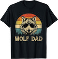 Wolf Dad Vintage Retro Fathers Day Funny Gift