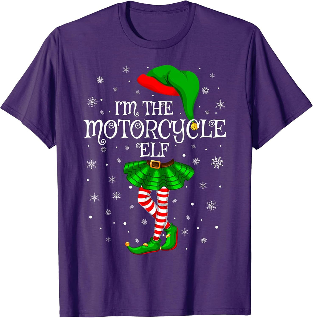 The Motorcycle Elf Christmas Women Girls Gifts