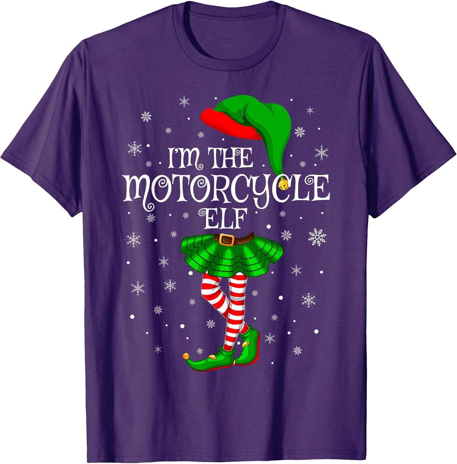 The Motorcycle Elf Christmas Women Girls Gifts