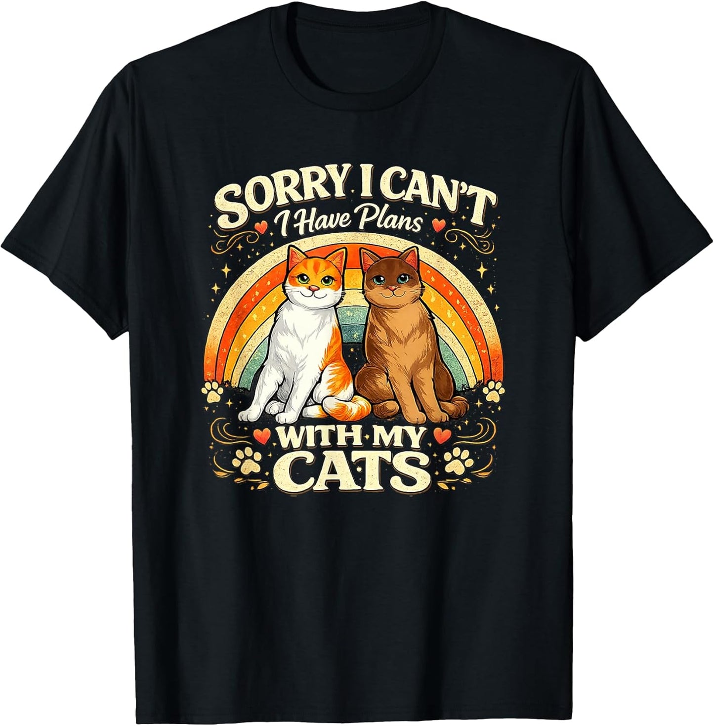 Cute Cat Mom Couple Lover Saying Design for Women Men Kids T-Shirt