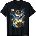 Love wolf tshirt costume men, kids and women