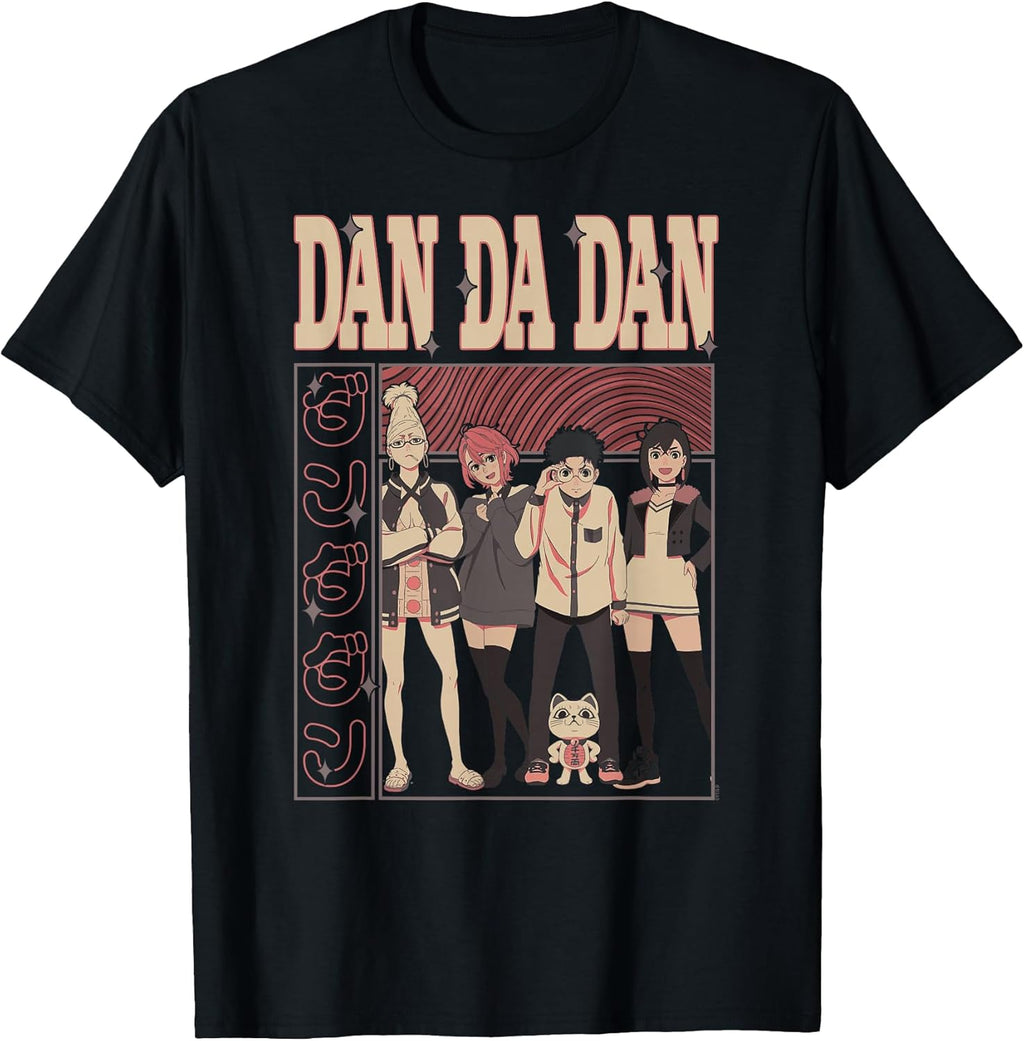 Cast of Characters with Kanji Anime T-Shirt