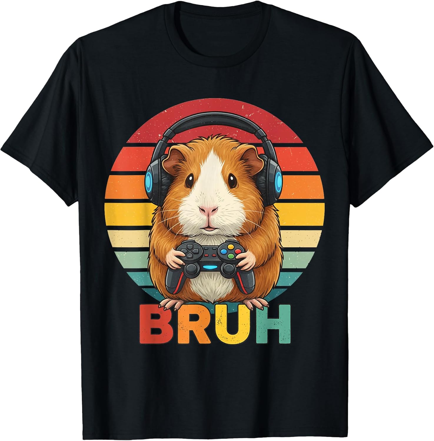 Gaming Guinea Pig Bruh Retro Gamer Guinea Pig Boys