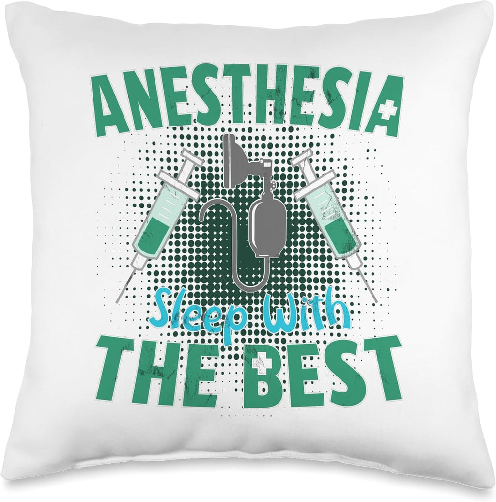 Anesthesiologist Anesthesia Sleep with The Best Funny Doctor Throw Pillow