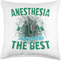 Anesthesiologist Anesthesia Sleep with The Best Funny Doctor Throw Pillow