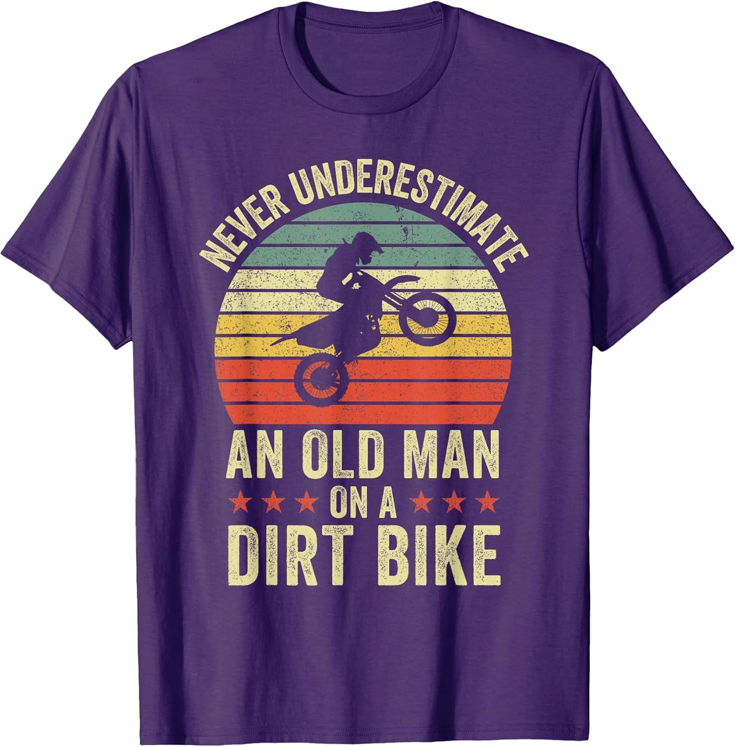 Mens Dirt Bike Motocross Biker Retro Apparel