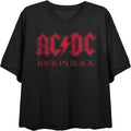 ACDC Australian, Rock Band, Rock and Roll, Music, Song Short Sleeve Adult Crop T-Shirt