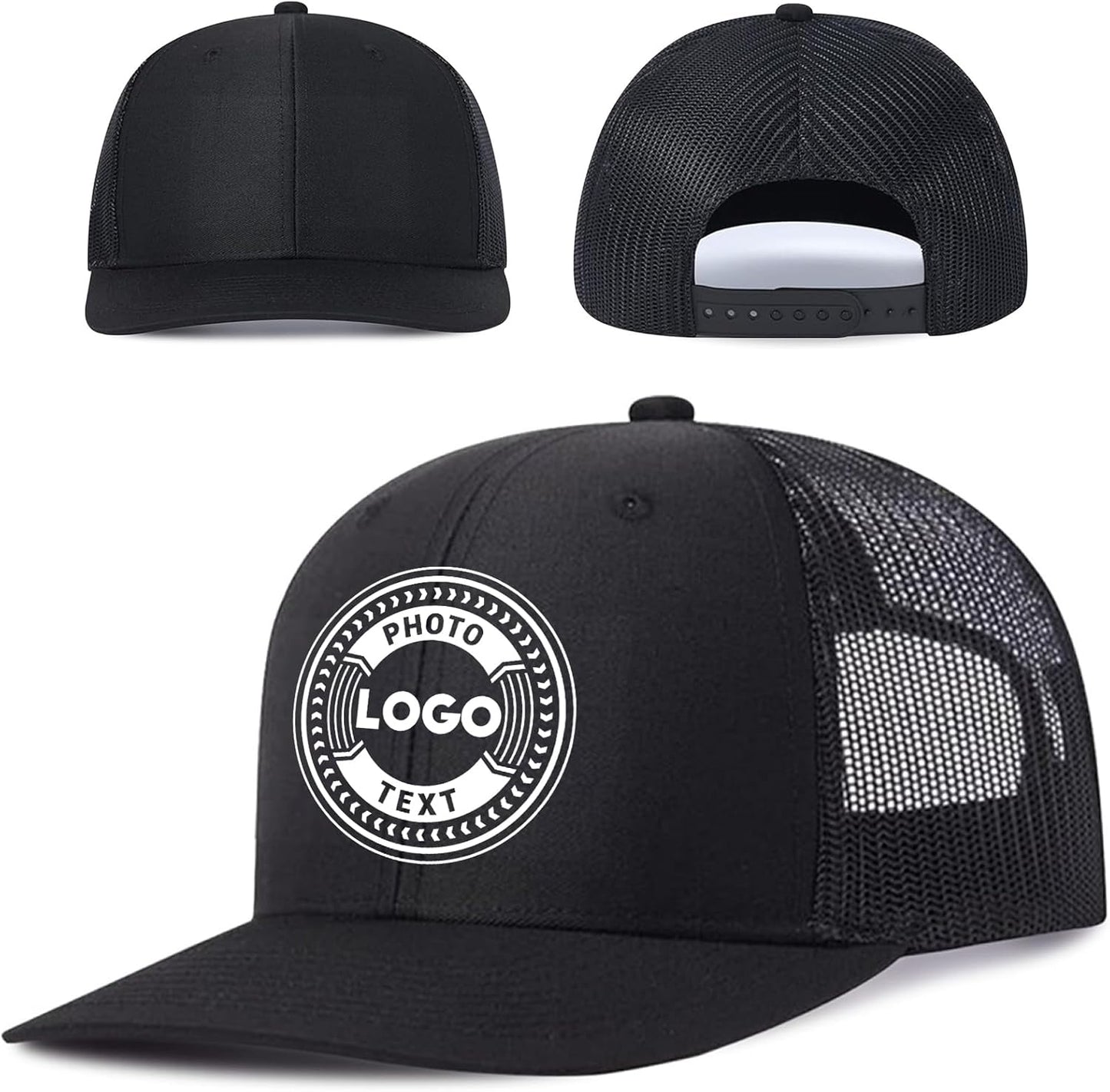 Bulk Custom Hat for Men - Personalized Hat with Photo/Logo/Design - Custom Baseball Caps & Trucker Hat