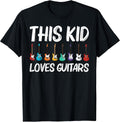 Cool Guitar Gift for Kids Boys Acoustic Guitarist Band Music T-Shirt