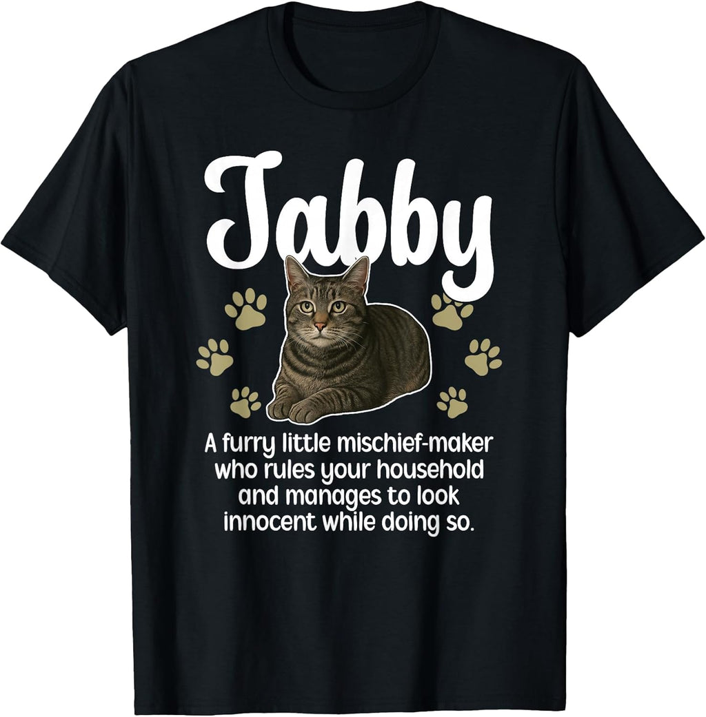 Funny Gray Tabby Cat Owner Grey Tabby Cat Lover T-Shirt