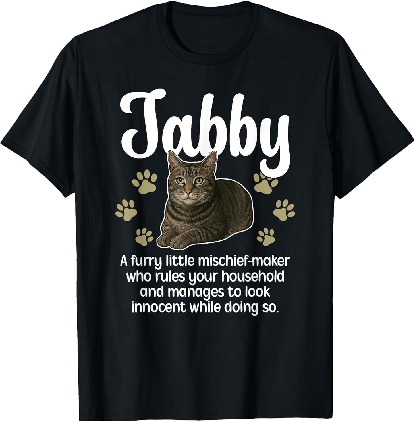 Funny Gray Tabby Cat Owner Grey Tabby Cat Lover T-Shirt