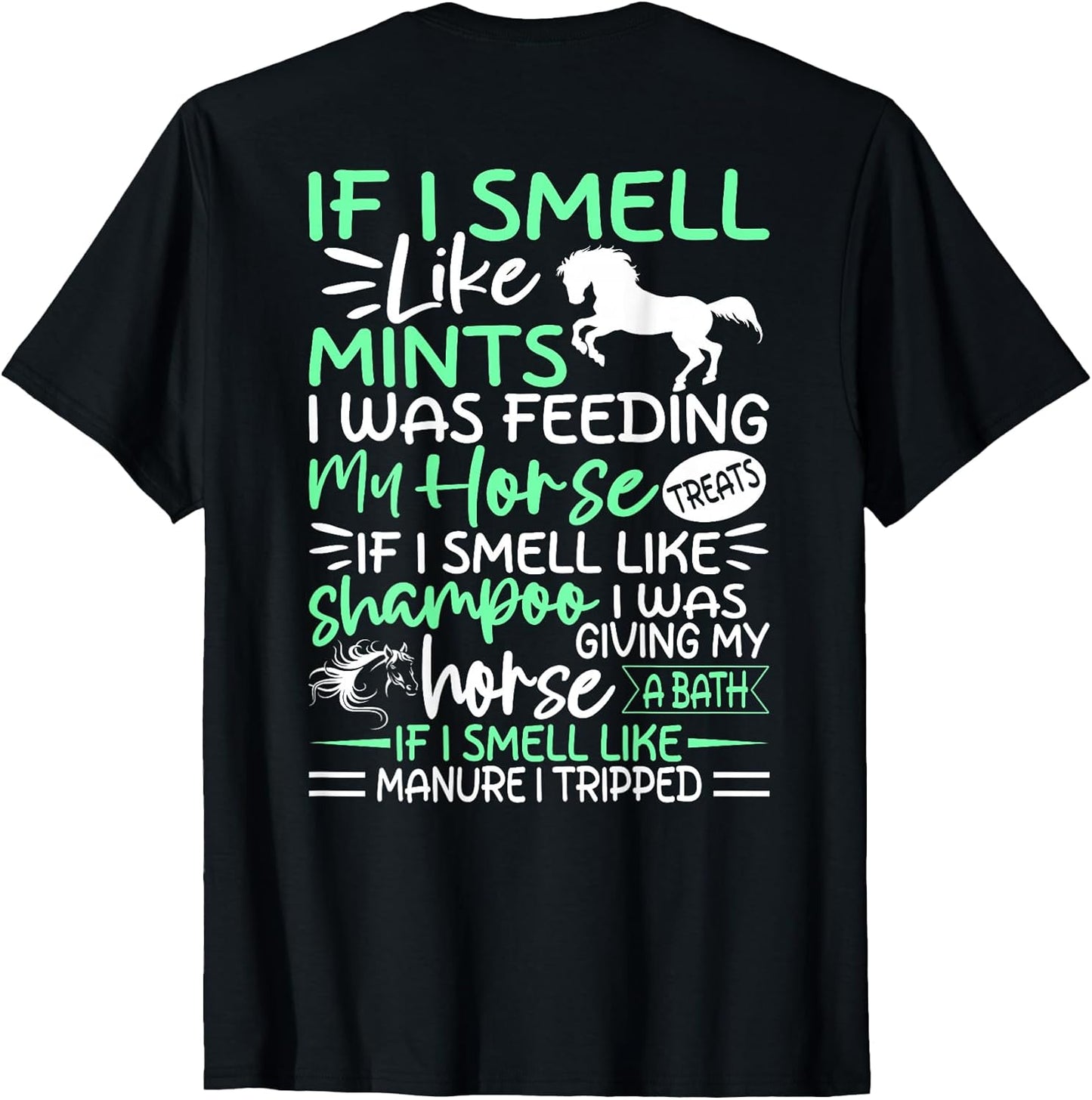 Funny Horse Tshirt for Women and Teen Youth Girls