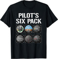 Pilot's Six Pack Funny Pilot Apparel