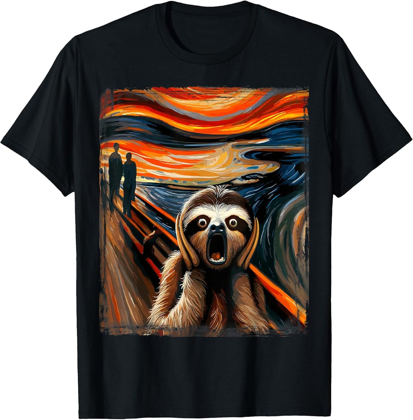 Sloth Art Funny Animal Painting Humor
