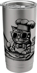 Cat Chef Cooking Fish Animals T-shirts