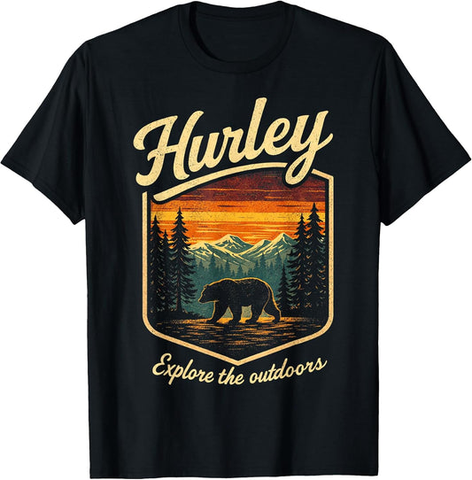 Vintage Outdoor Adventure Nature Bear Hiking