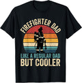 Firefighter Dad Fathers Day Vintage Retro Gift