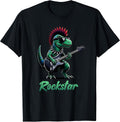 Funny Punk dynosaur Band Playing Guitar Gifts CO