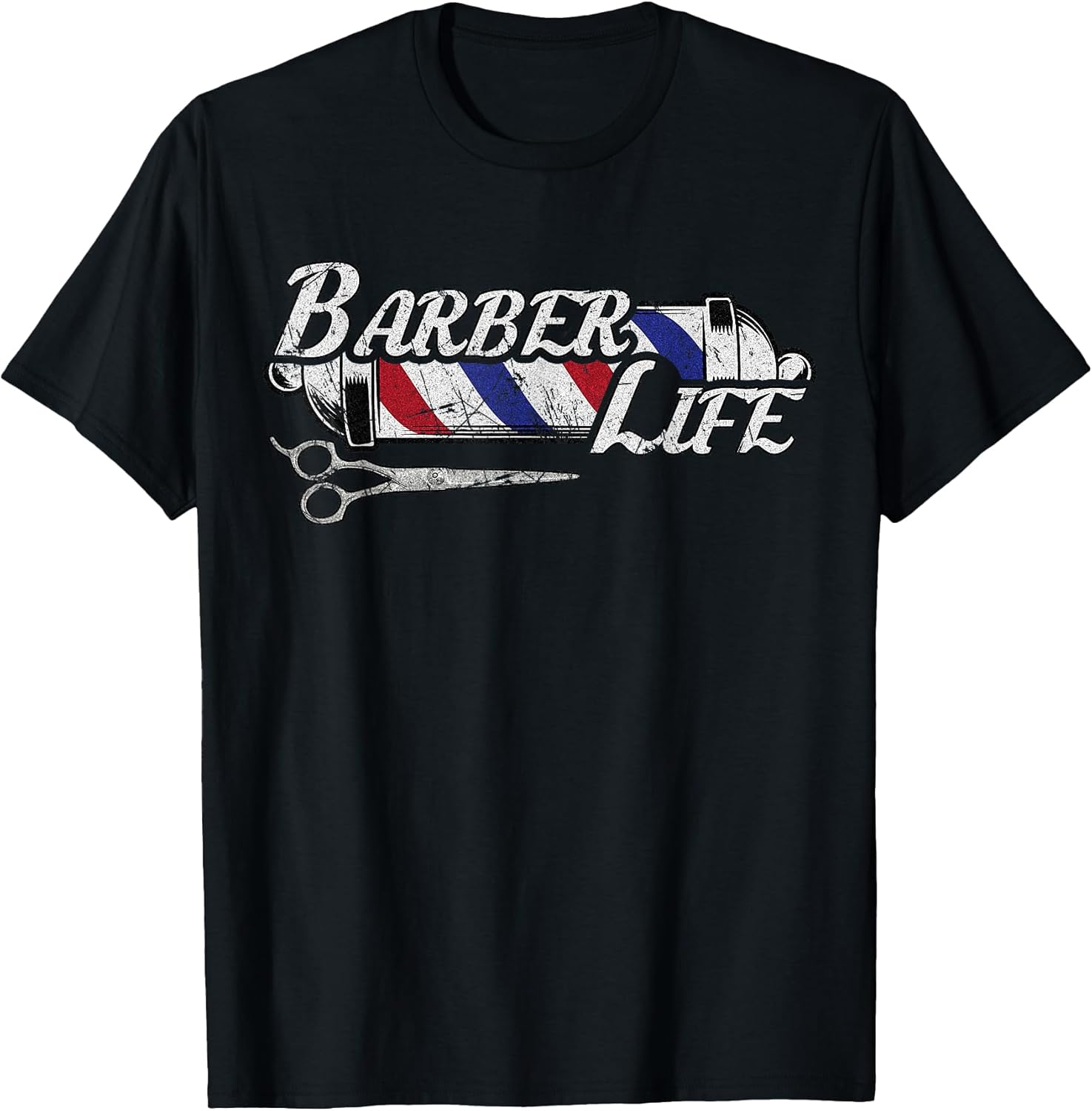 Stylist Hairdresser Tee Haircut Scissors X-mas