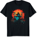 Vintage Drummer Band T-Shirt for Men Classic Rock Metal Band Graphic Tee Drummer Gift for Music Lovers