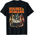 Gaming Houses Humans Funny RPG Parody Gamer Men Boys Kids T-Shirt