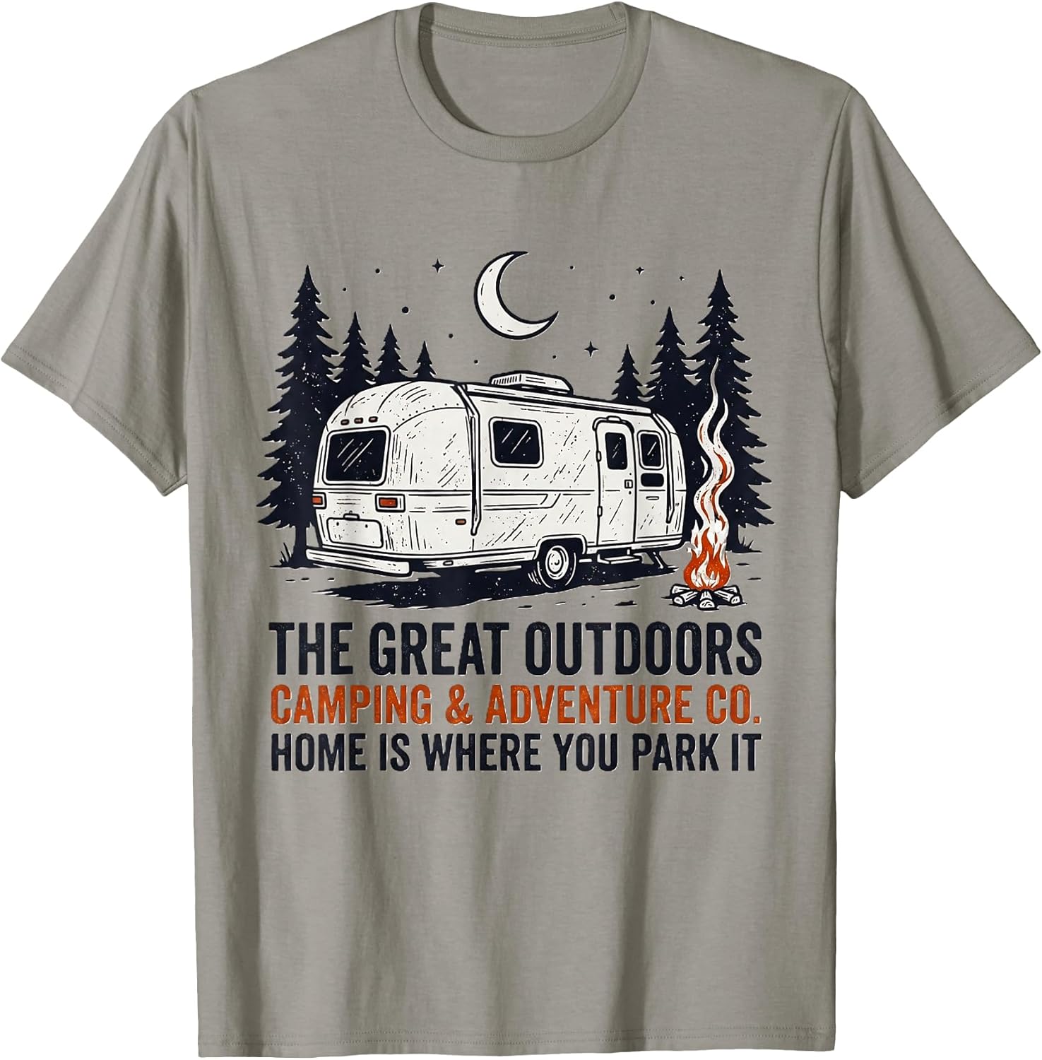 Home Is Where You Park It Funny Camping Family Tee