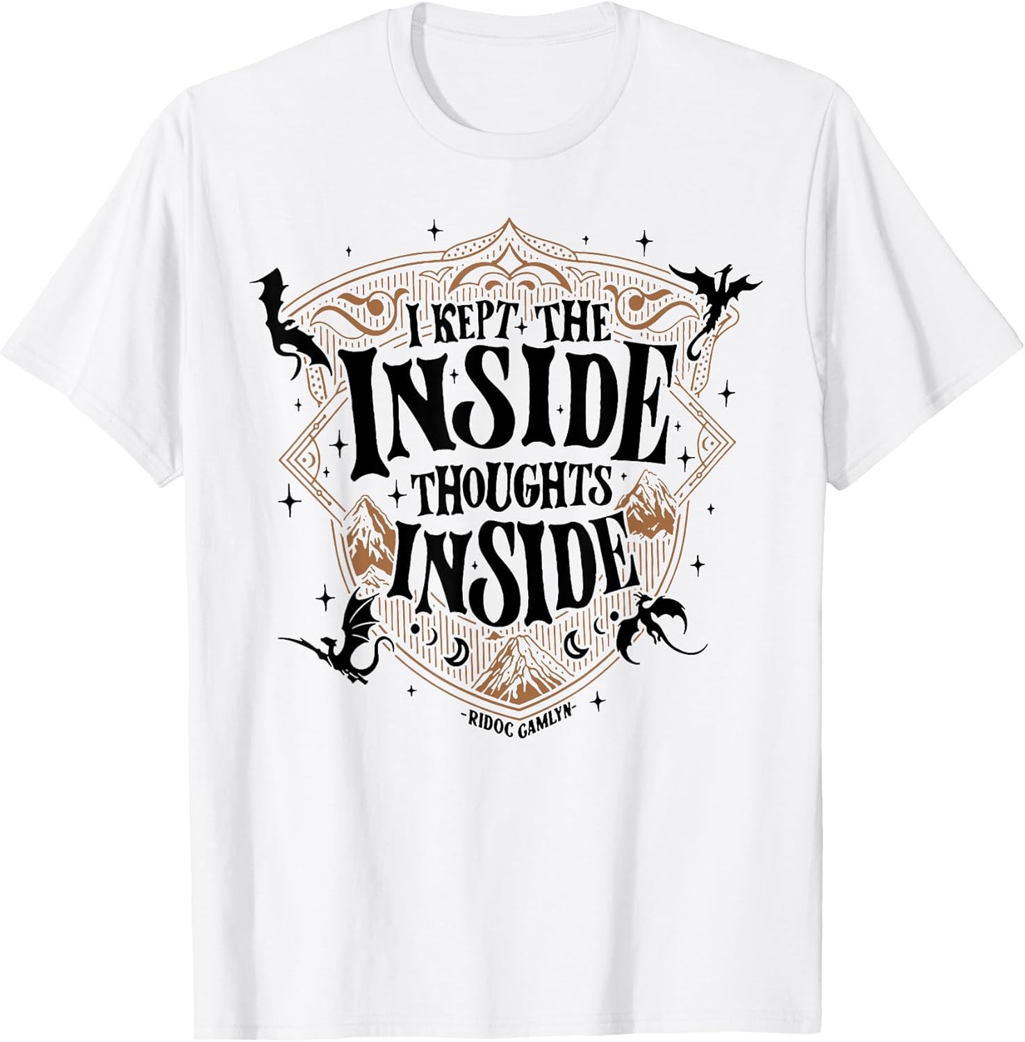 Funny I Kept The Inside Thoughts Inside Tee Shirt