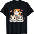 Cute Kawaii Cats Neko Funny Kitten Cat Lover Gift Women Girl T-Shirt
