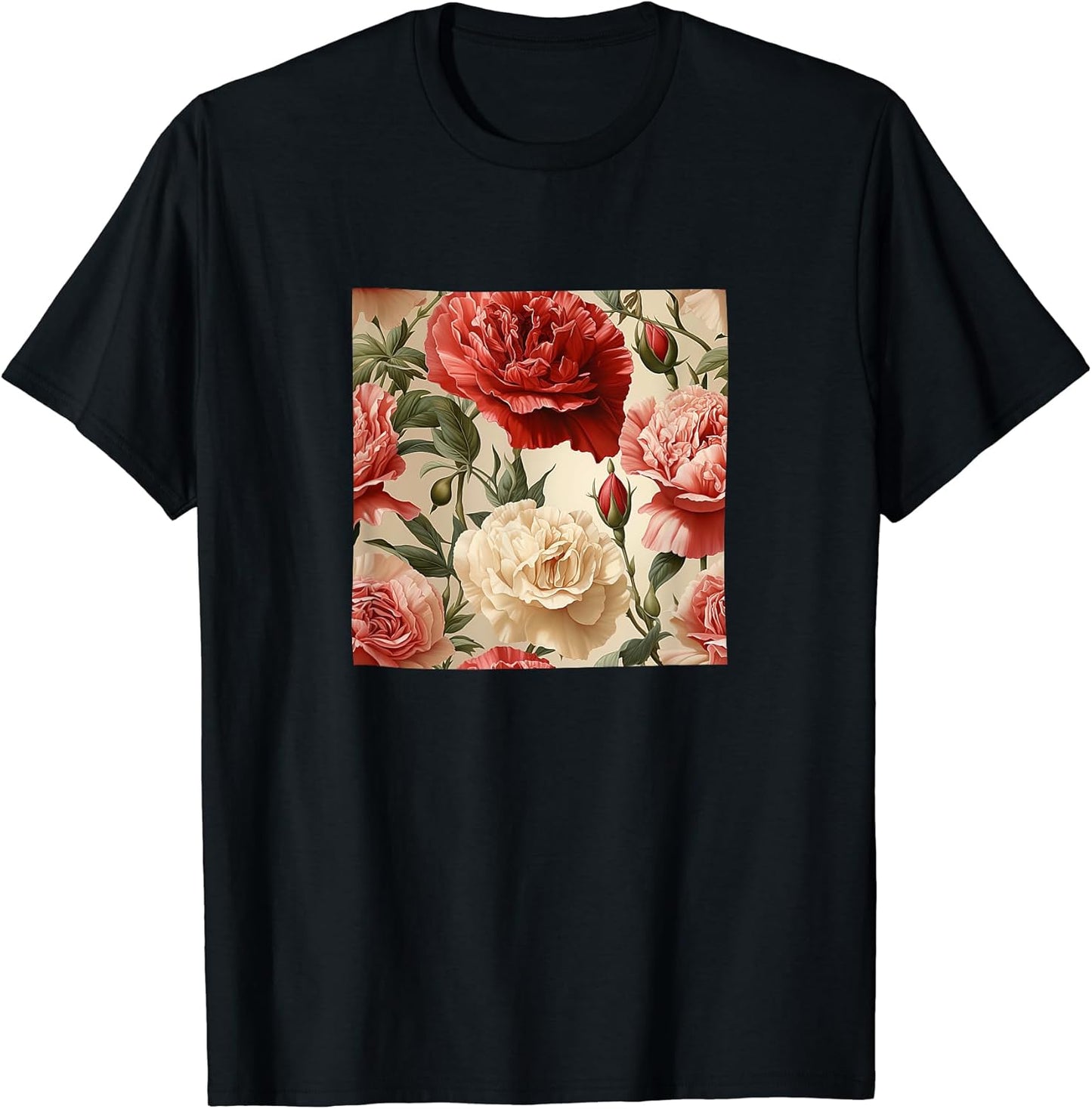 Carnation Watercolor Wildflower Merch