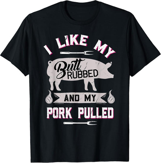 Funny BBQ Grilling Quote Pig Pulled Pork T-Shirt Small