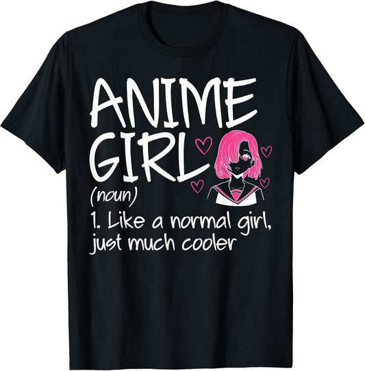 Anime Girl Definition Anime Lovers Merch T-Shirt Small