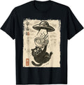 Ramen Cat Alien UFO Funny Kawaii Graphic Tees